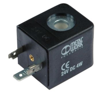 Solenoid, 30 mm x Ø 8 mm, 24 V DC, 4 W