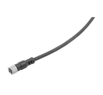 M8 socket, 3-pole, 1 m cable, High Flex CL6