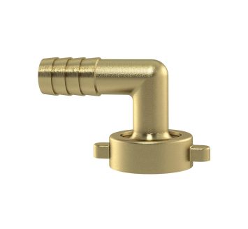 2/3 Elbow tube fitting, G 1/2 x 13, swivel nut, taper seat, Brass