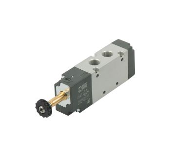 5/2-way valve »BASIC«, electropneumatic, monostable, G 1/4