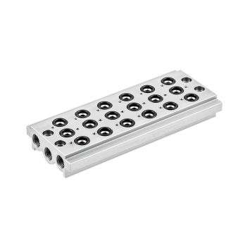 Multi-base plate for 6 valve positions »BASIC«, G 1/8