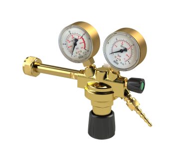 Cylinder pressure regulator 200bar Nitrogen, Work. press. 0-25bar