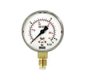 Working pressure gauge for Cylinder pressure reg., C2H2, 0-2,5bar