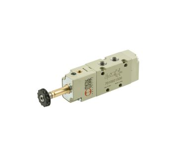 5/2-way valve, electropn., ext. control air, monostable, G 1/4