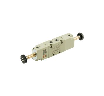 5/2-way valve, electropn., ext. control air, bistable, G 1/4