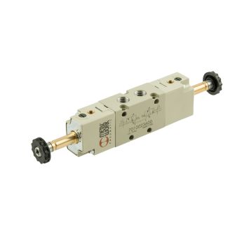 5/3-way valve, elpn., ext. ctrl. air, mid-pos. closed, G 3/8