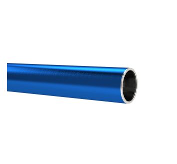 Aluminium pipe, blue, pipe Ø 15x13, 3 m