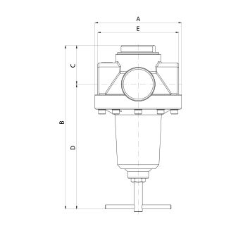 Constant pressure regulator, size 1, G 3/8, 0.5 - 25 bar