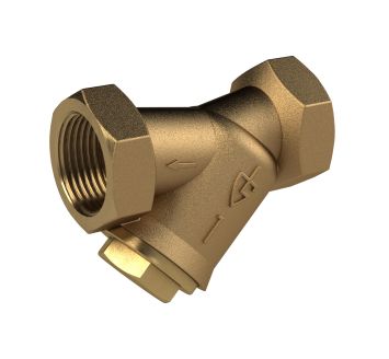 Dirt strainer, red brass, G 1/2, DN 15, MW 0.25 mm