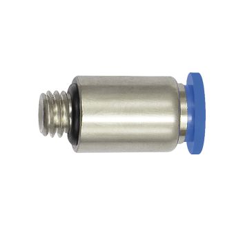 Straight push-in fitting »Blue Series« mini, round, M3