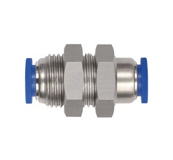 Push-in bulkhead connector »Blue series« mini, M10x1