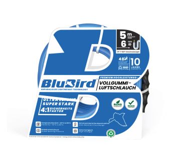 Solid rubber workshop hose set »BluBird«, Safety cou., Ø12x6, 5 m