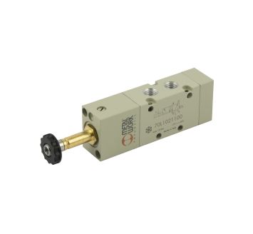 5/2-way valve low temperature, electropneumatic, monostable, G1/8