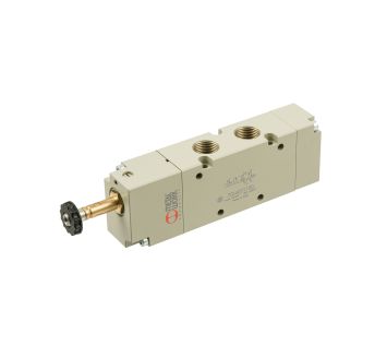 5/2-way valve low temperature, electropneumatic, monostable, G3/8