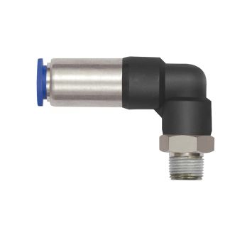 Push-in L-fitting »Blue Series«, Self-locking, R 1/8 o.