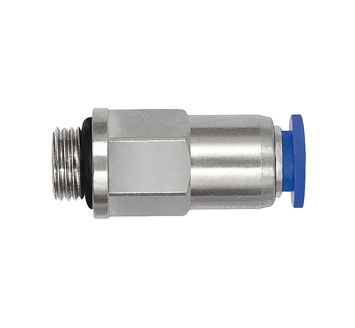 Straight Check valve »Blue Series«, Hose to thread, G 1/8 o.