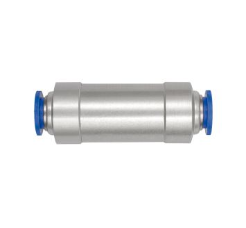 Straight check valve »Blue Series«, Plug connector, hose ext. Ø10