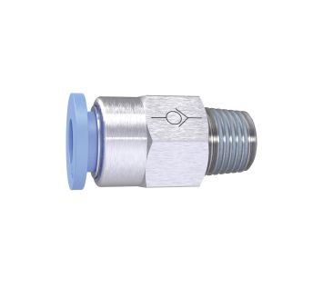 Straight Check valve »Blue Series«, Thread to hose, R 1/8 o.