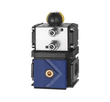 Ball valve 3/2-way »variobloc«, pneumatic drive, Size 2, G 1