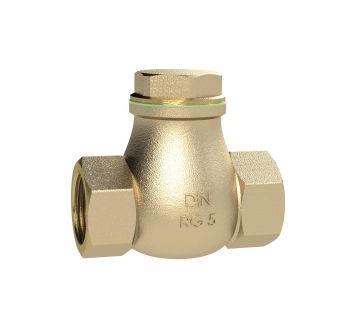 Check valve, DN 40, Red brass, G 1 1/2, PN max. 16 bar