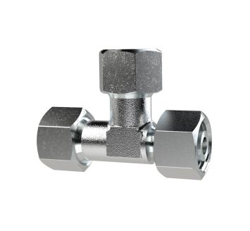 Adjustable L screw connection, Pipe ext. Ø 15, galvanised steel