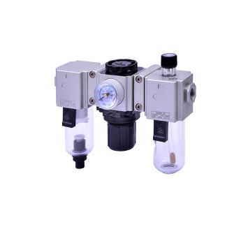 Service unit 3-part »GA-mini«, 5 µm, Size 200, G 1/4, 1.5 - 9 bar