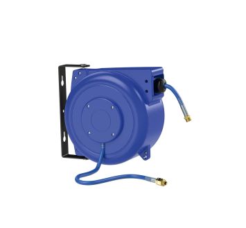 Hose reel, compressed air / water, PVC hose ø 10x6.5, R 1/4, 15 m