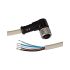 Electrical connection cable, 90° angle socket, 5 m cable, 5-wire