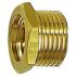 Reducing nipple, Short design, G 1/4 e., G 1/8 i., AF 17, Brass