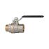 Ball valve standard design, black steel lever, IT/ET, G 1 1/2