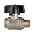 Ball valve heavy duty design, Butterfly handle, IT/ET, G/R 3/8