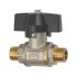 Ball valve heavy duty design, Butterfly handle, ET/ET, R 3/4