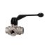 3-way ball valve, T-hole, standard type, Rp 1 1/2