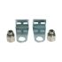 Mounting bracket set for way valves, Height 120 mm, G 1/4