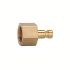 Nipple for couplings I.D. 2.7, bright brass, M5 IT, AF 7