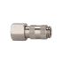 Quick-connect coupling I.D. 2.7, nickel-plated brass, M5 IT