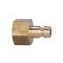 Nipple for couplings I.D. 5, bright brass, G 1/8 IT, AF 14