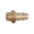 Nipple for couplings I.D. 7.2 - 7.8, bright brass, G 1/8 ET