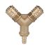 Distributor 2 quick-connect couplings I.D. 7.2, Plug nipple G 3/8