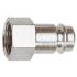 Nipple for I.D. 10, Hardened / nickel-plated steel, G 3/8 IT