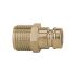 Tempered plug-in nipple DN 9, with blocking valve, ET, G 1/4