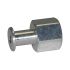 Connection nipple for bellows suction cup, round, »FGA«