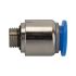 Straight push-in fitting »Blue Series«, round, G 1/4 o.