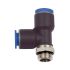 Push-in T-fitting »Blue Series«, L-shape, rotating, G 1/8 o.