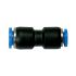 Straight push-in connector »Blue Series«, red., hose ext. Ø 8/6