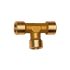T-piece, Interior/interior/interior, G 1/2, AF 21, Bright brass