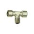 T-piece, interior/exterior/interior, G/R 3/4, nickel-plated brass