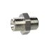 Double threaded nipple, G 3/8 o., G 3/8 o., nickel-plated brass