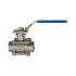 Stainless steel ball valve, length acc. to DIN 3202-M3, G 1/4