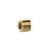 Locking screw, Hexagonal socket, without flange, M10x1.0, Brass